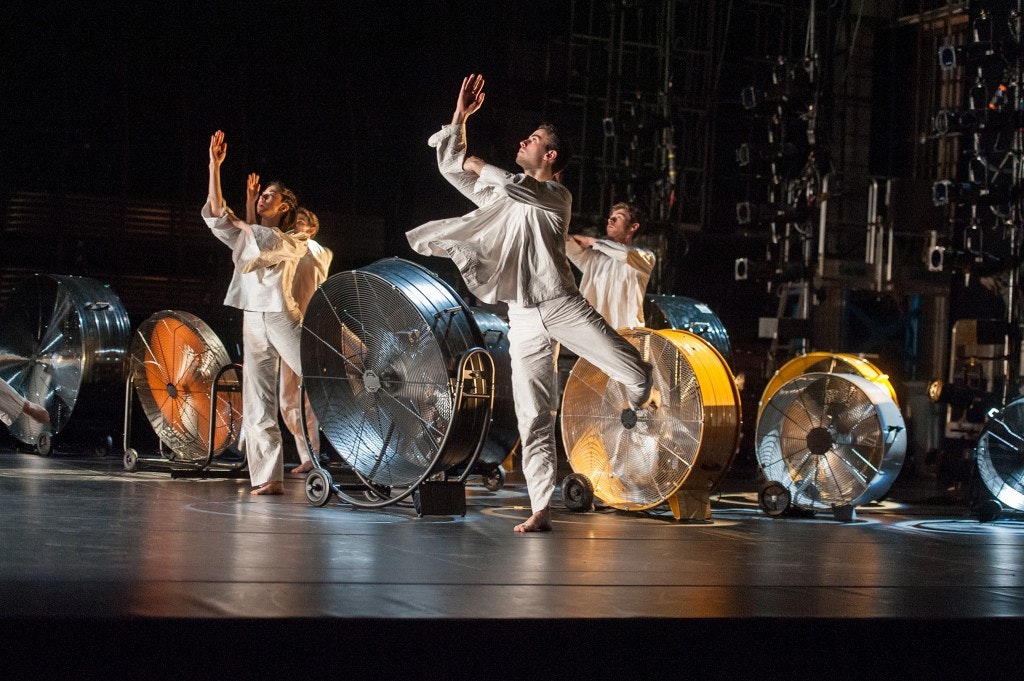 I’m going to toss my arms- if you catch them they’re yours, Trisha Brown Dance Company, with music by Alvin Curran. Photo: Stephanie Berger