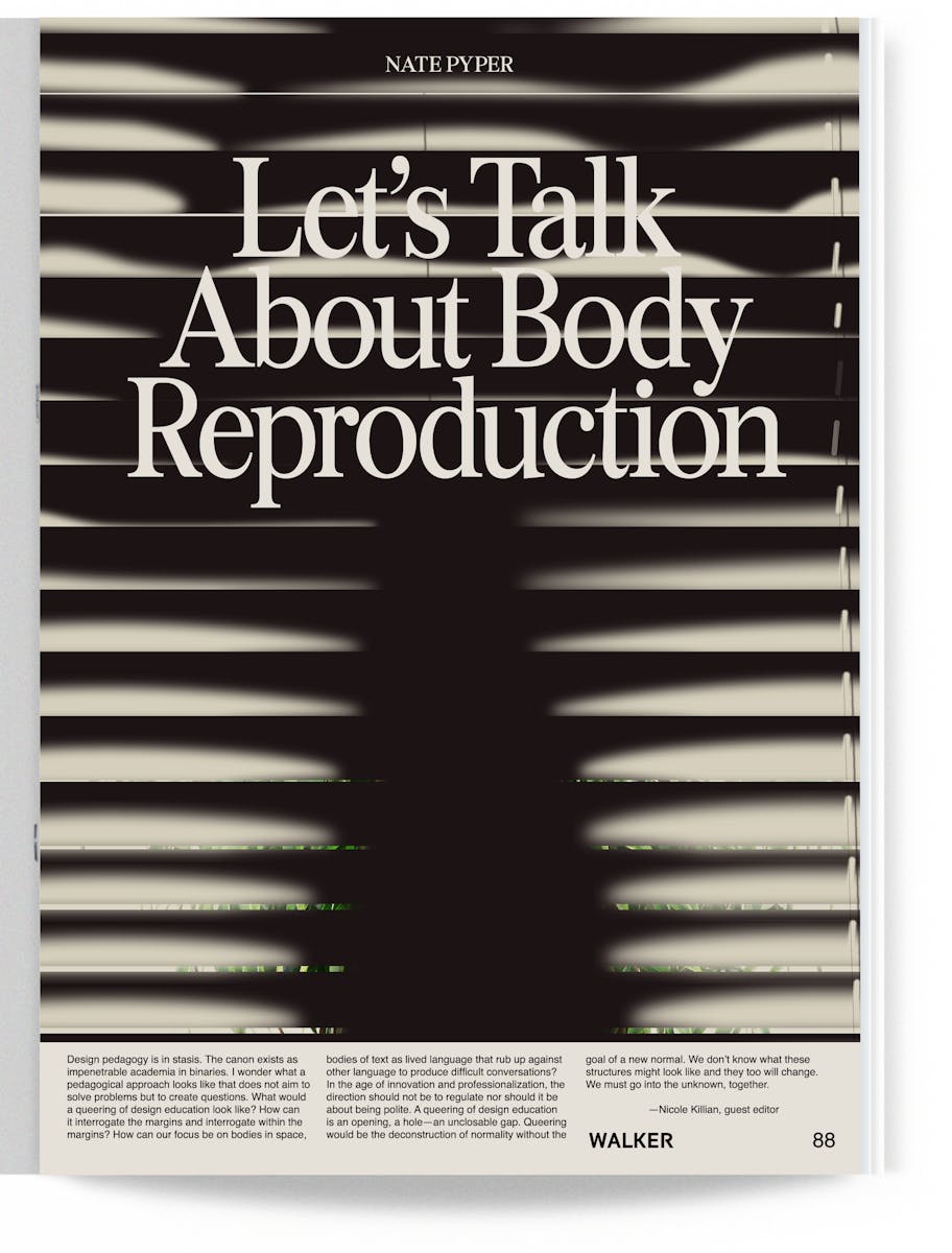 Let's Talk About Body Reproduction – Nate Pyper