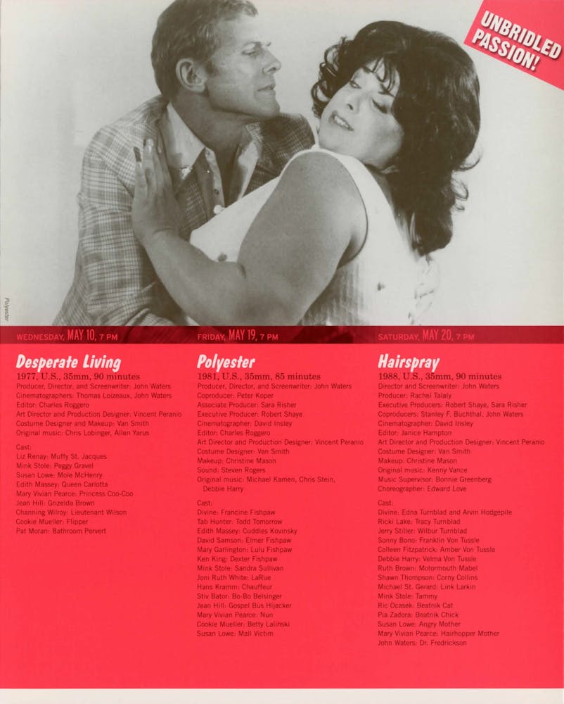 John Waters Dialogues event brochure page 3