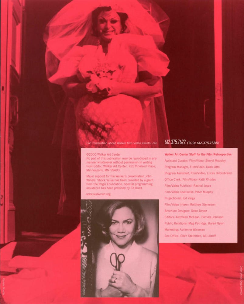 John Waters Dialogues event brochure page 6