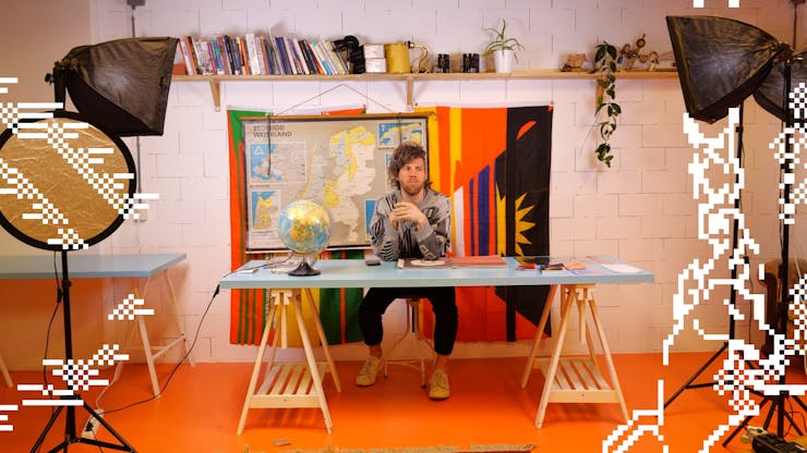 Image of designer Ruben Pater in his studio