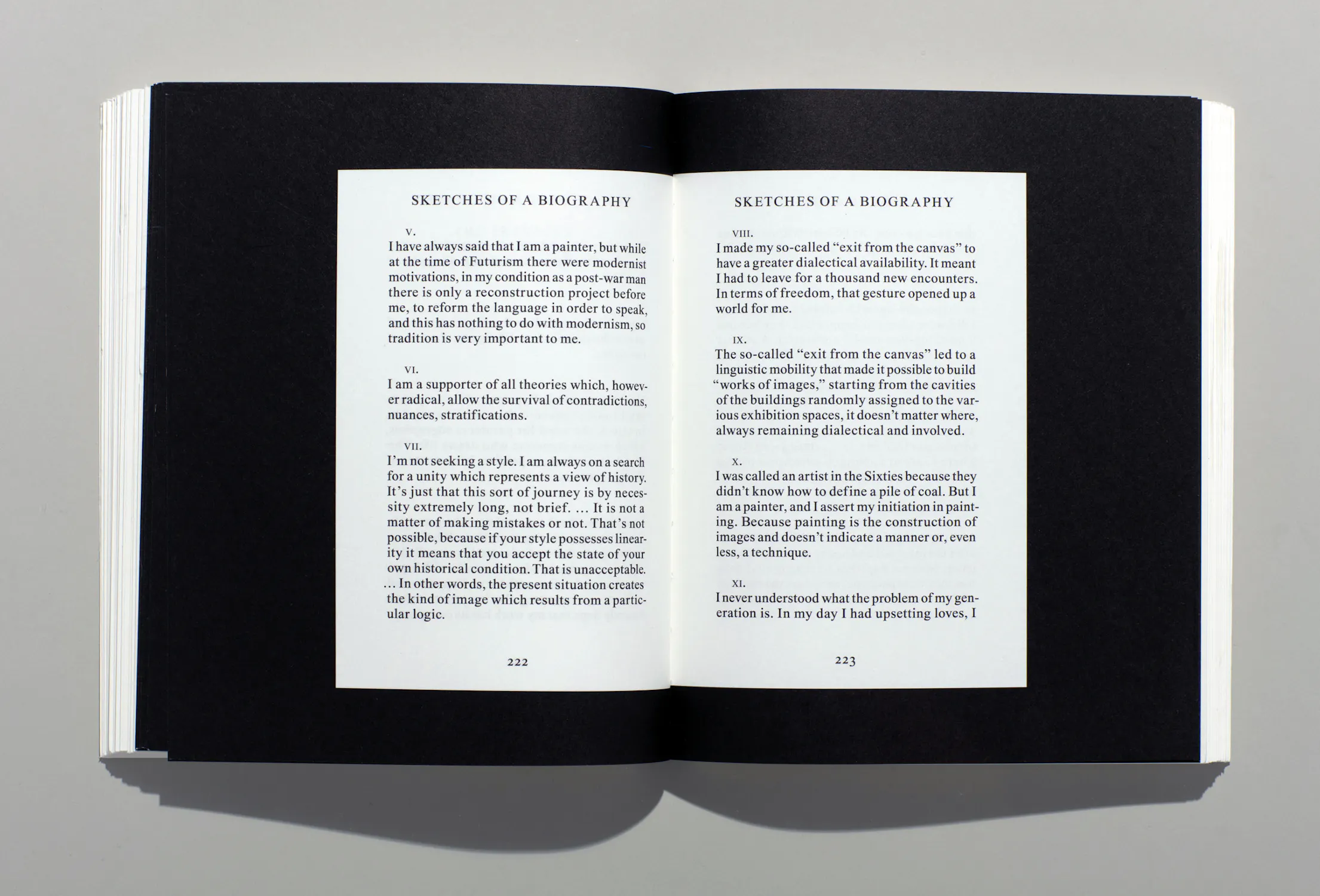 Jannis Kounellis in Six Acts Catalogue