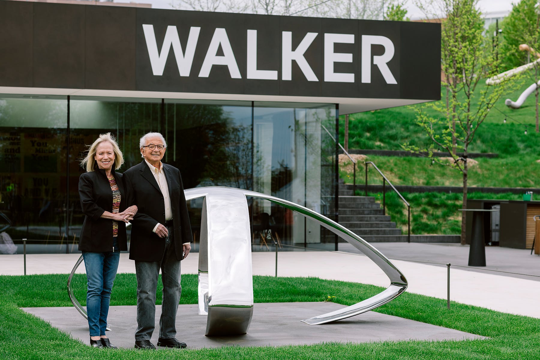 Photo of Walker supporter's Phyllis Sher and Ken Swaiman