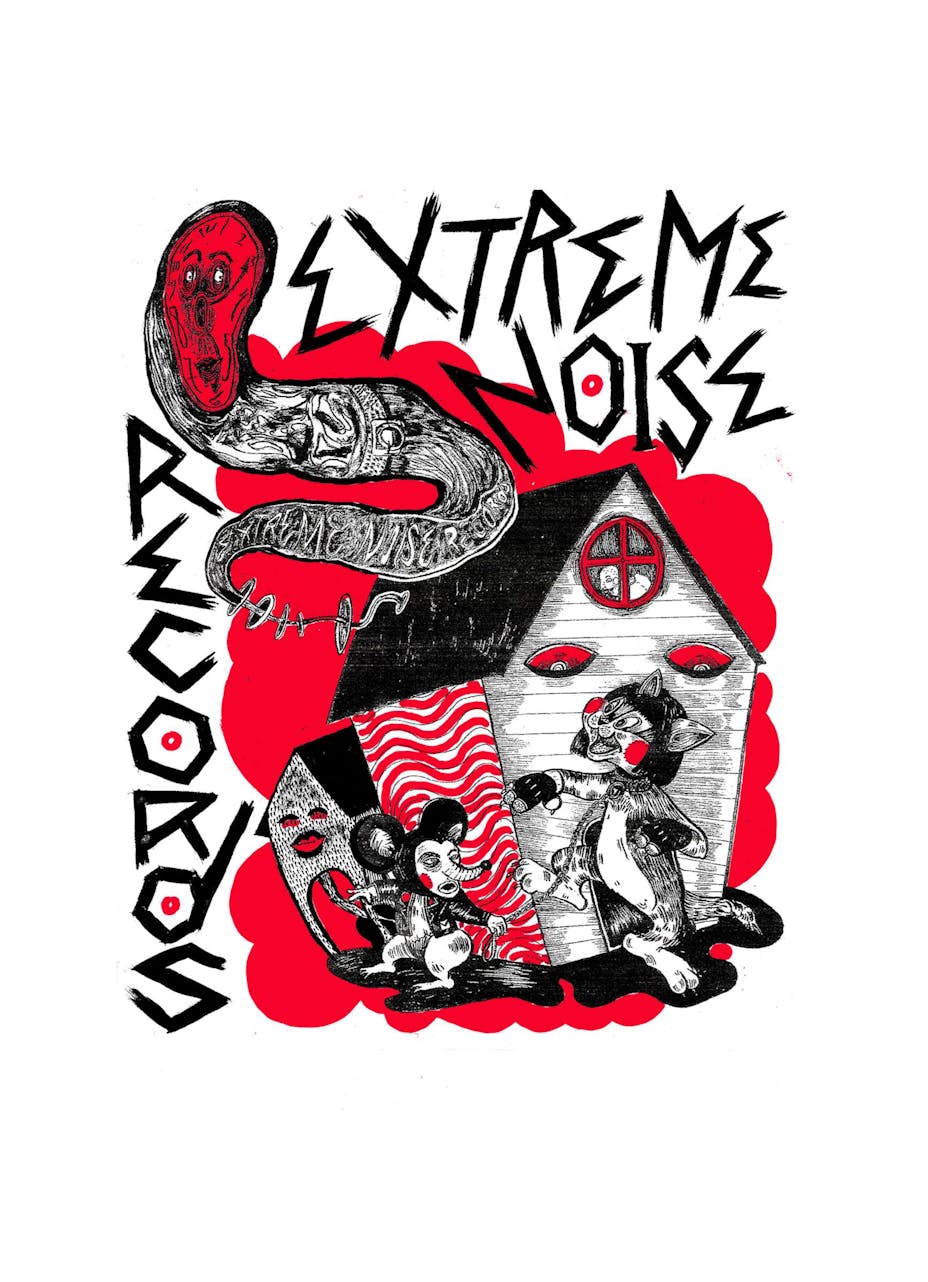 Illustrated poster for a punk music show.