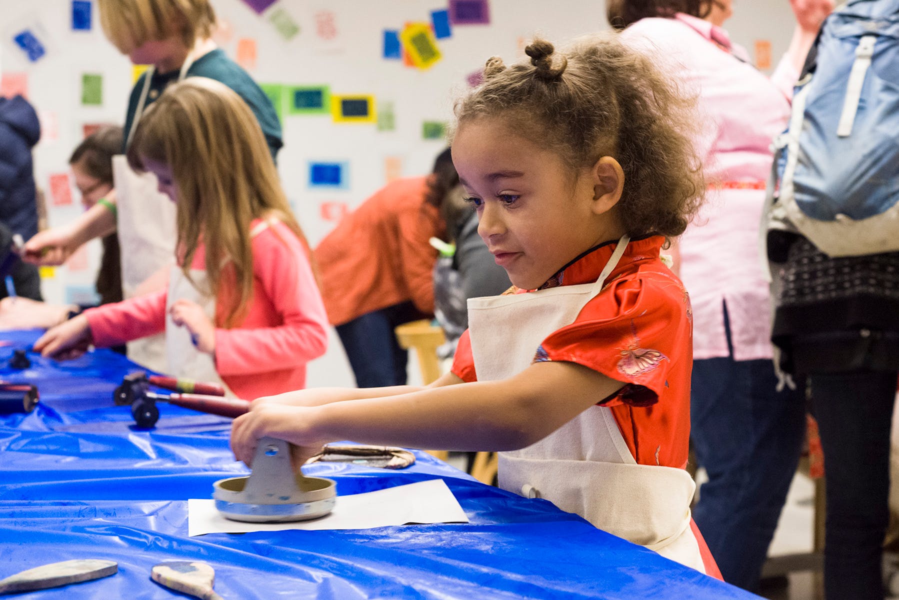 Children at play at Free First Saturday