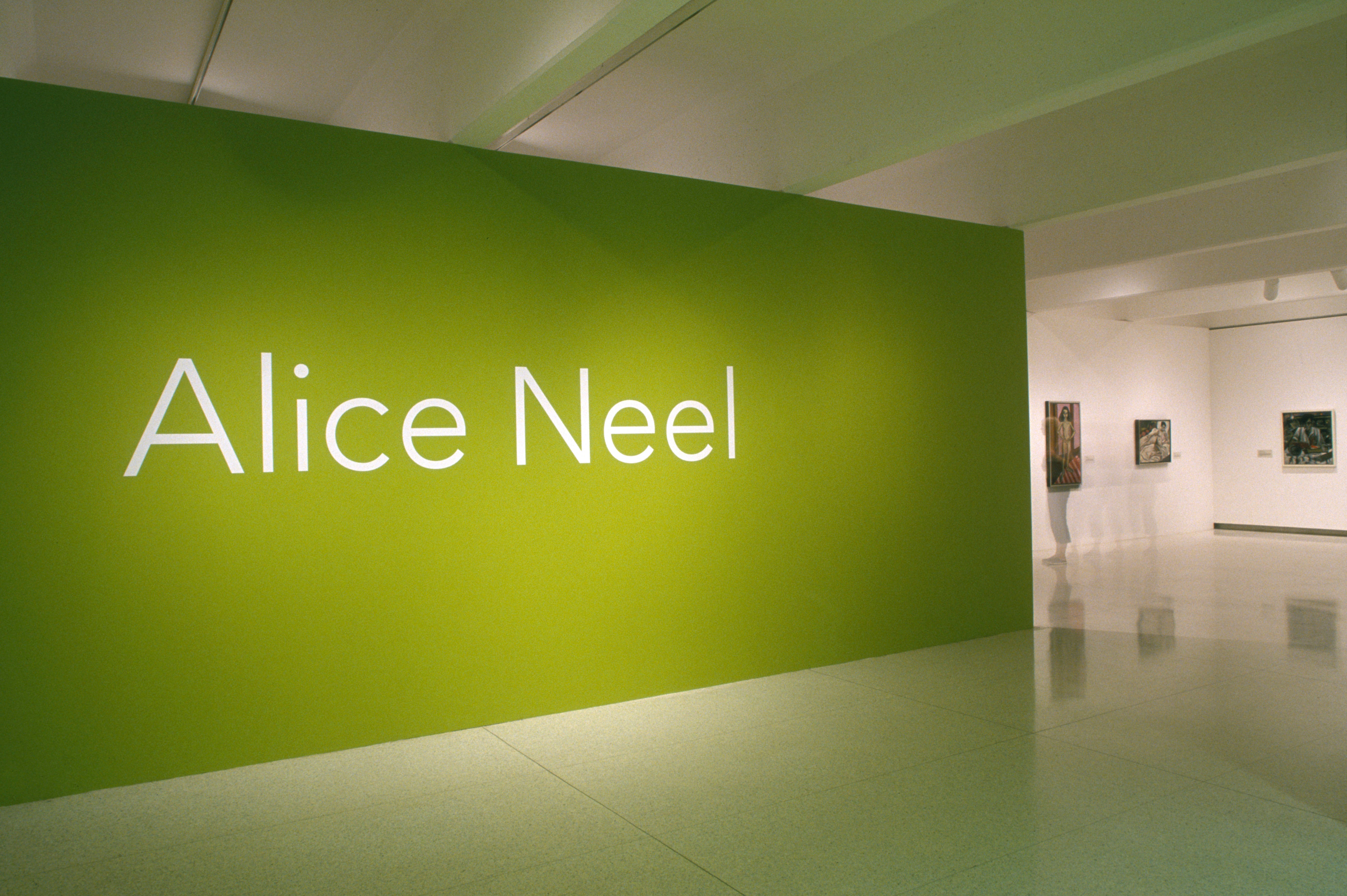 Installation view of Alice Neel