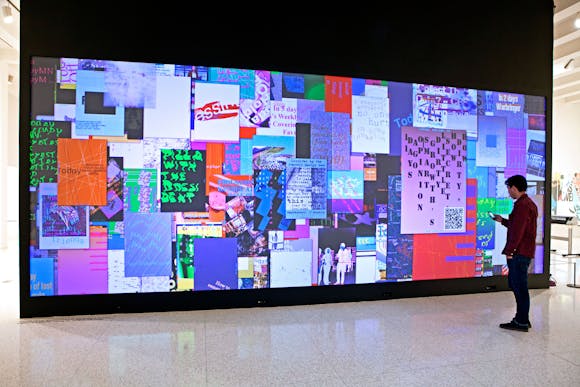 Installation view of the exhibition Graphic Design: Now in Production, 2011