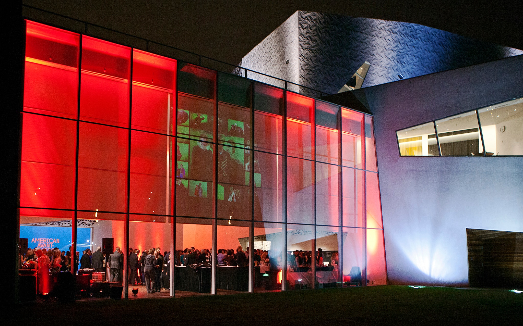 Cindy Sherman, Target and Friedman Galleries, November 10. 2012 - February 17, 2013. View of Cargill Lounge from outside.