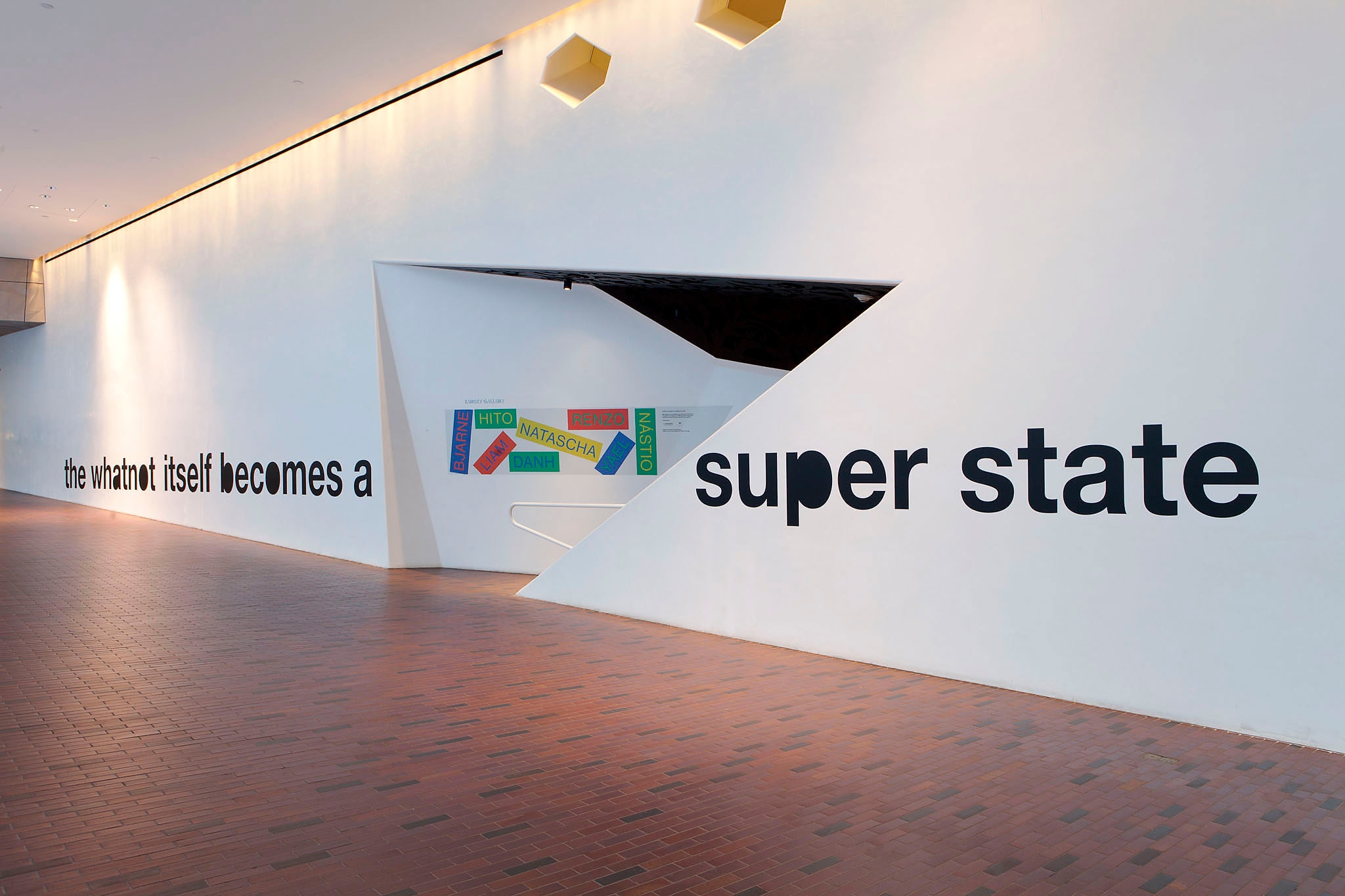 View of the exhibition 9 Artists, 2013