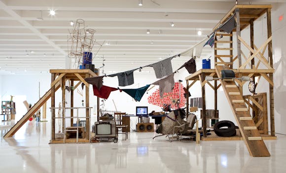 Installation view of the exhibition Abraham Cruzvillegas: The Autoconstrucción Suites, 2013