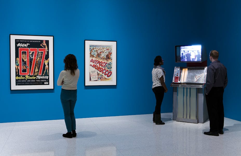 View of the exhibition Album: Cinematheque Tangier, a project by Yto Barrada, 2013