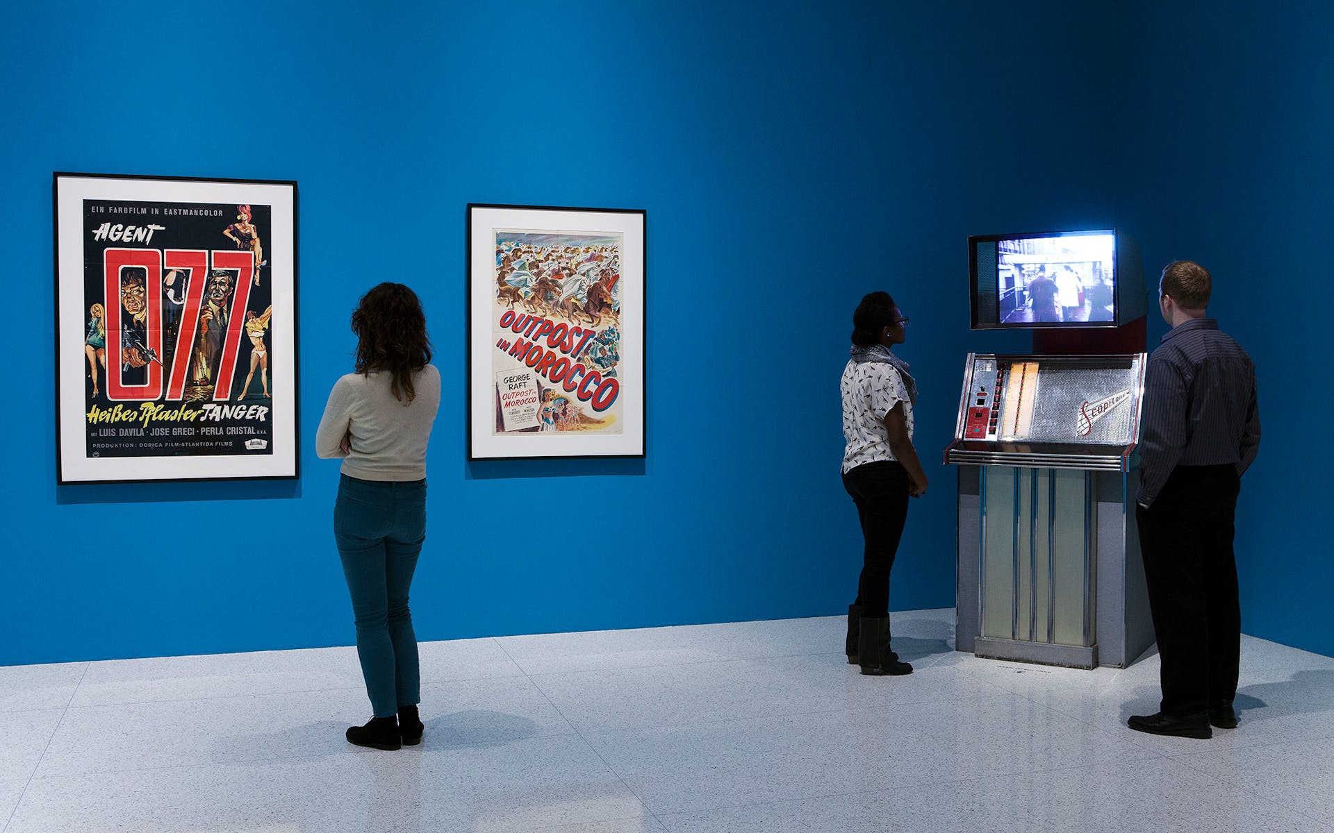 View of the exhibition Album: Cinematheque Tangier, a project by Yto Barrada, 2013