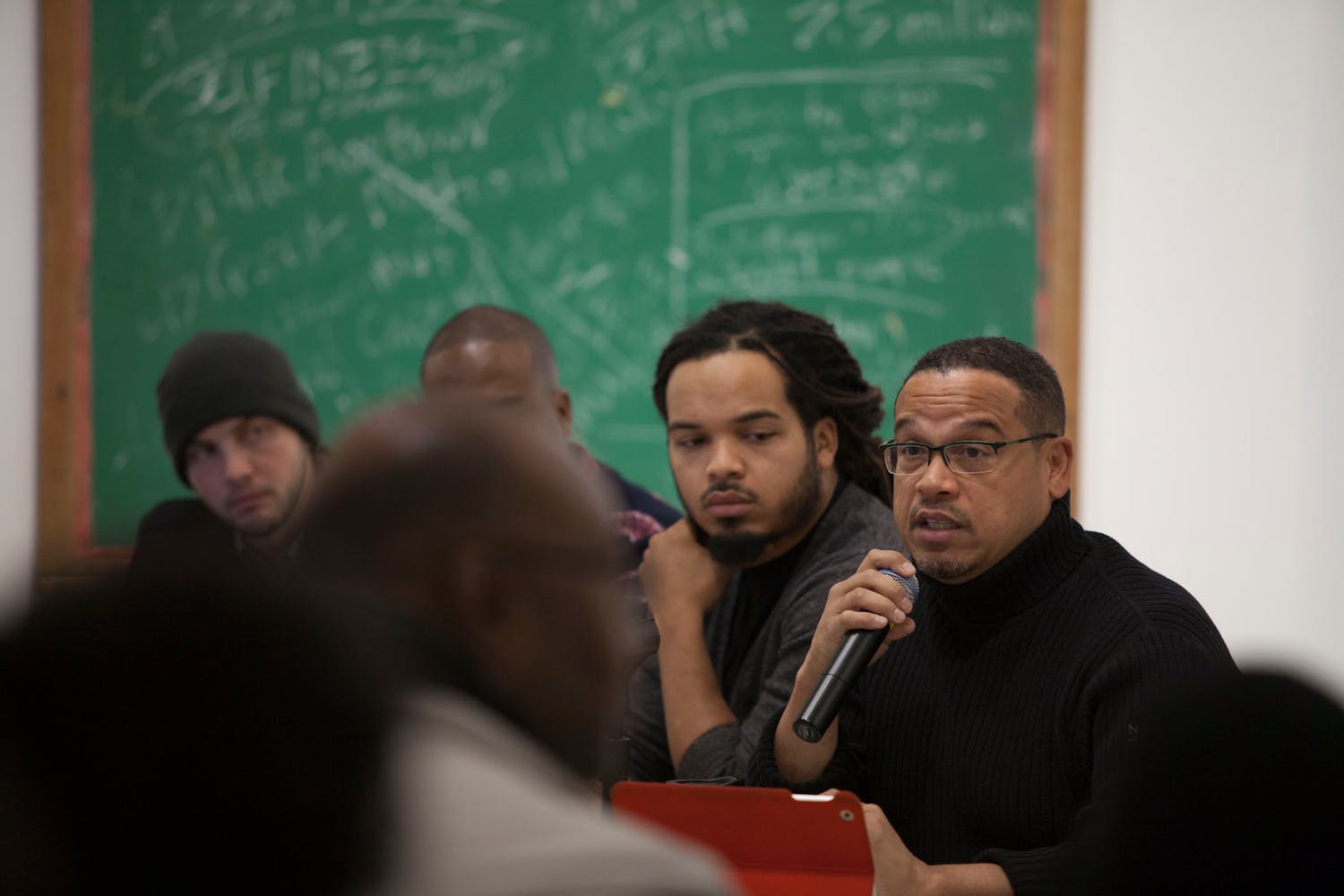 Holding Court: Congressman Keith Ellison, 2014; part of the exhibition Radical Presence: Black Performance in Contemporary Art, 2014