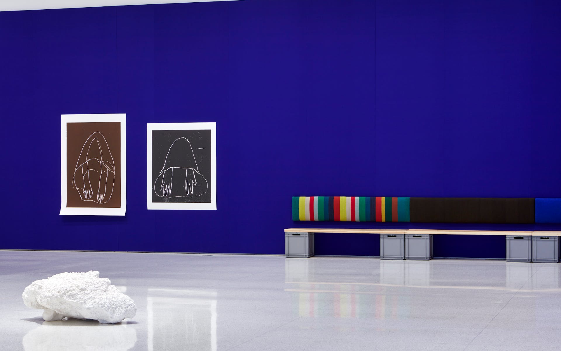 View of the exhibition Andrea Büttner, 2015