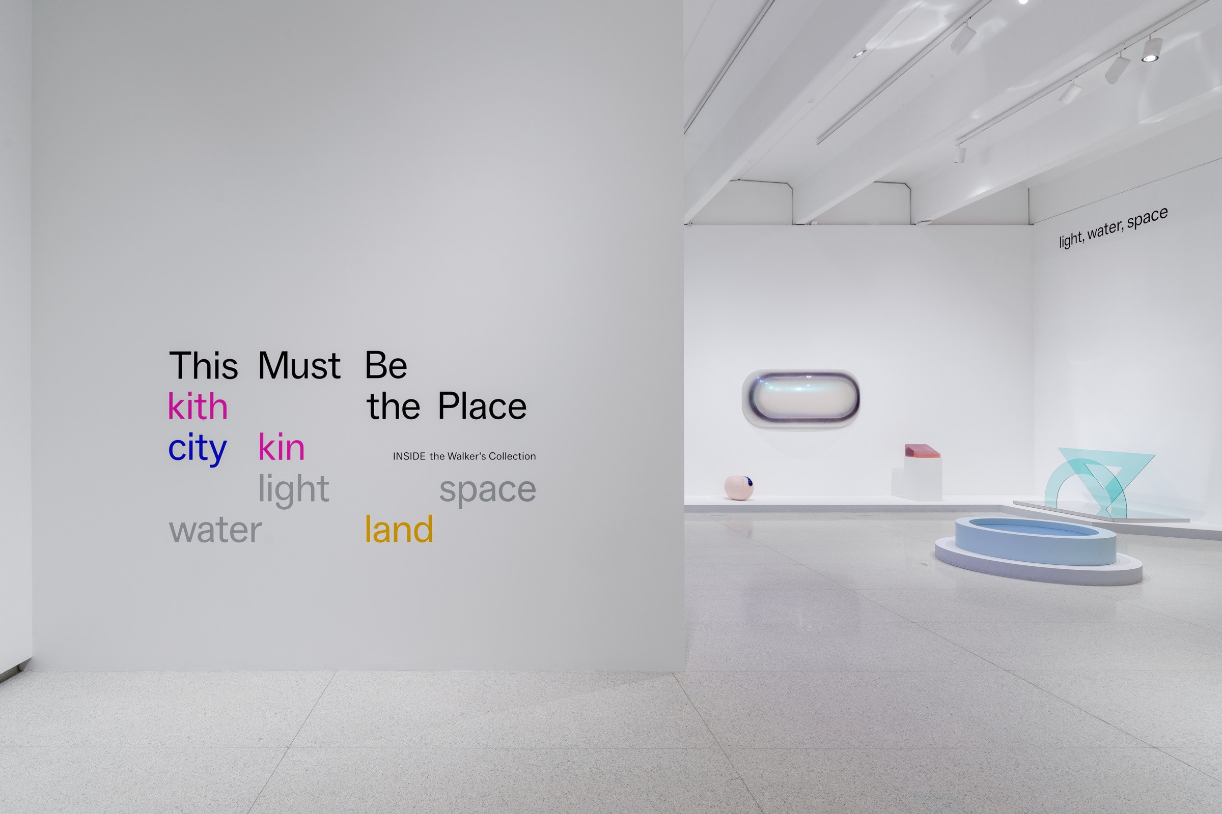 A white gallery titled 