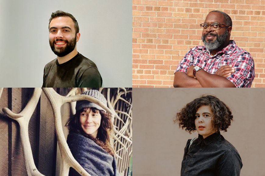 Four portraits of poets