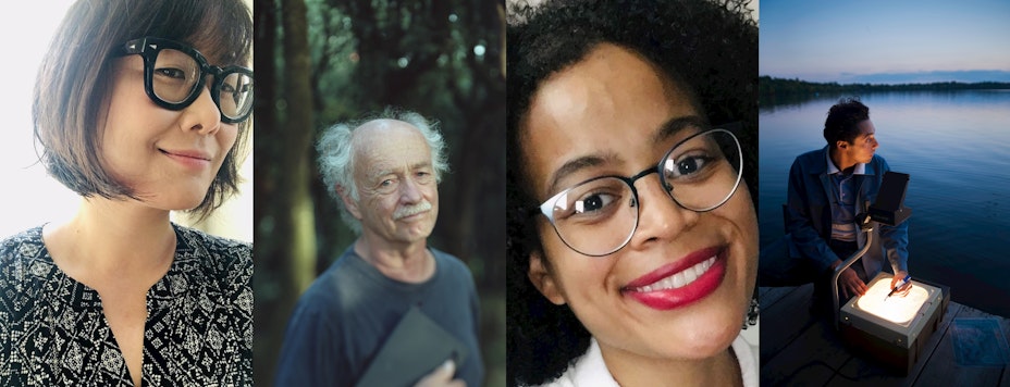 Four portraits of poets