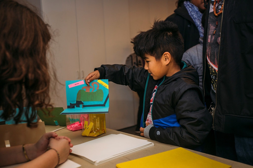 Art making on Free First Saturday. Photo by Carina Lofgren, courtesy Walker Art Center.