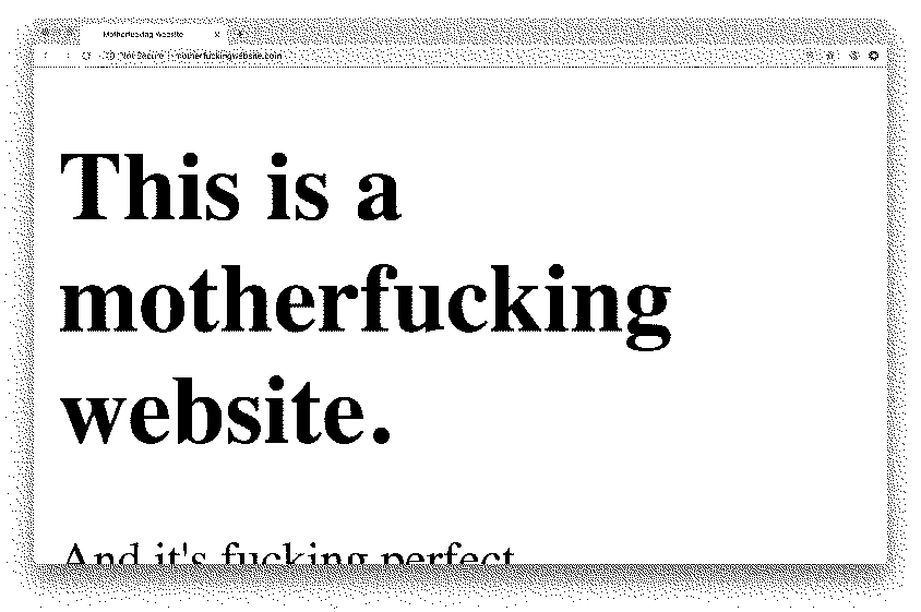 website screeshot