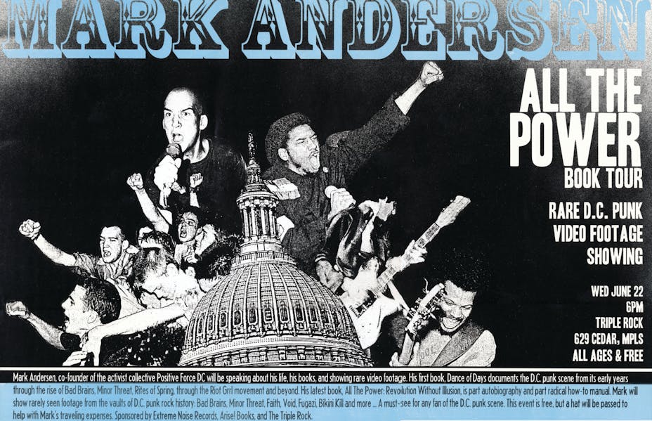 Poster for a punk music show.
