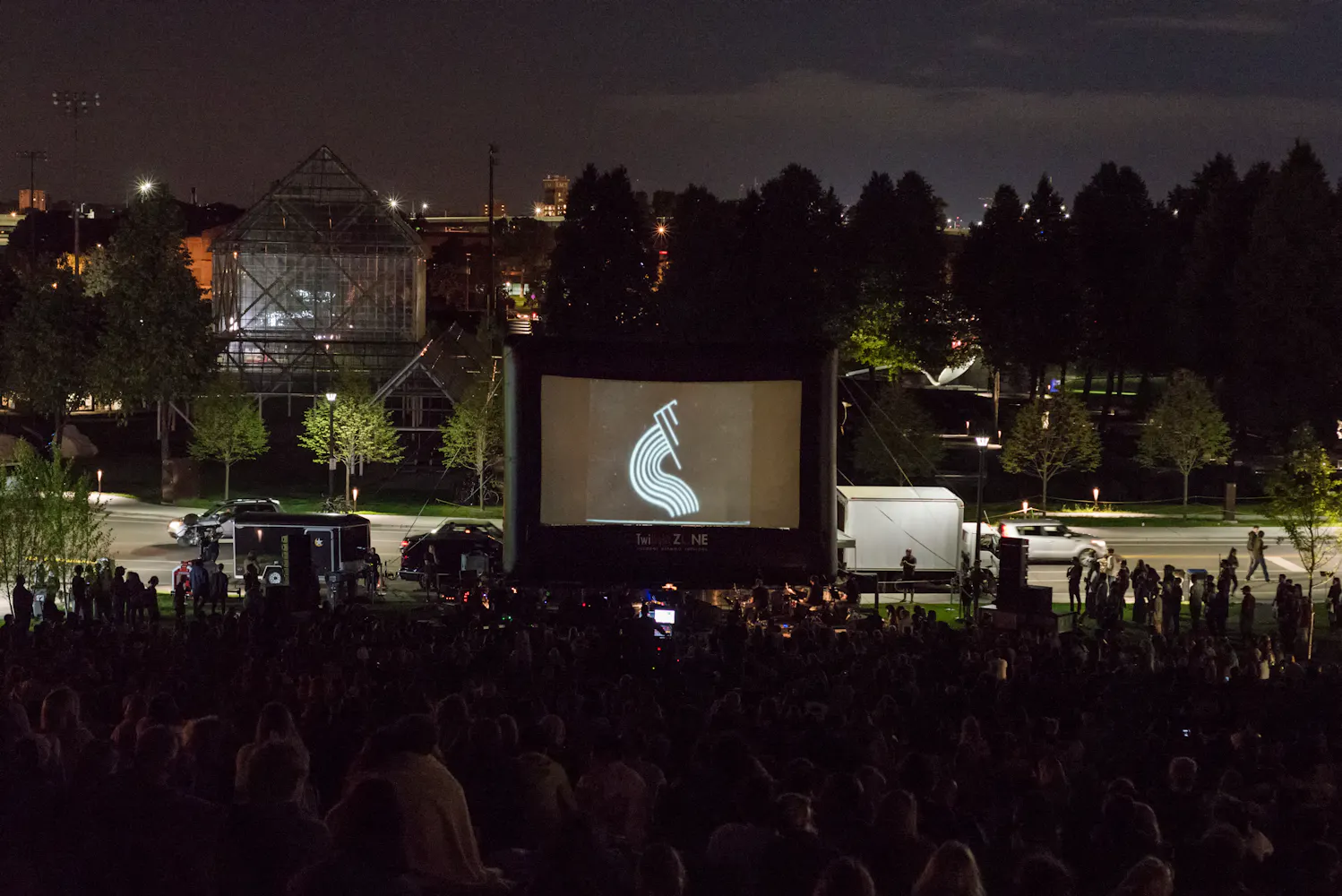 Sound for Silents: Film + Music on the Walker Hillside, August 17, 2017. Photo by Galen Fletcher for Walker Art Center