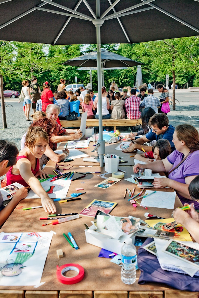 Open Field, Target Free Thursday Nights, Drawing Club. June 24, 2010. Artist Guillermo Kuitca, whose exhibition Guillermo Kuitca: Everything—Paintings and Works on Paper, 1980–2008 opens June 26, hosts a session of the Drawing Club.