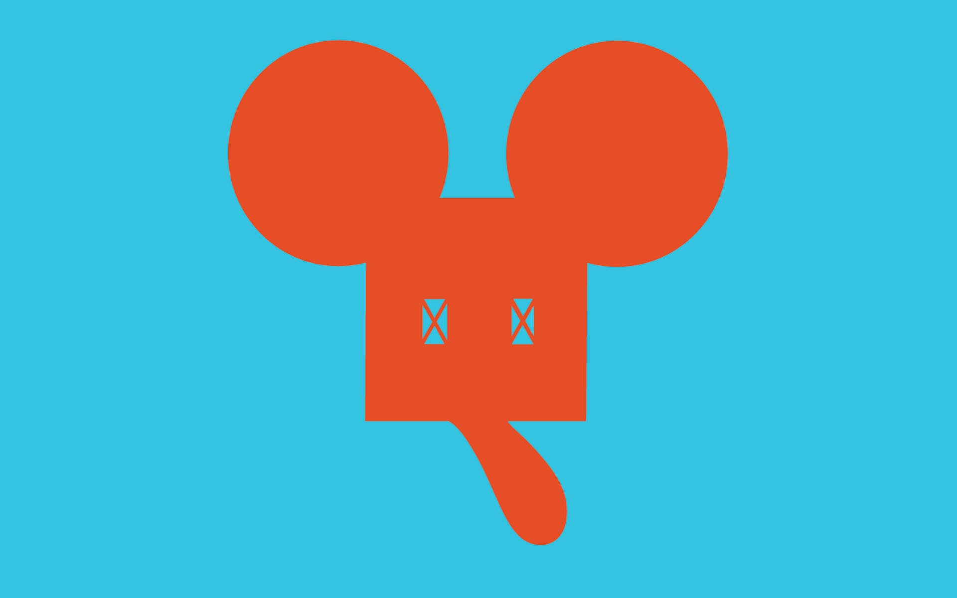 Claes Oldenburg, Geometric Mouse Logo—Unconscious State