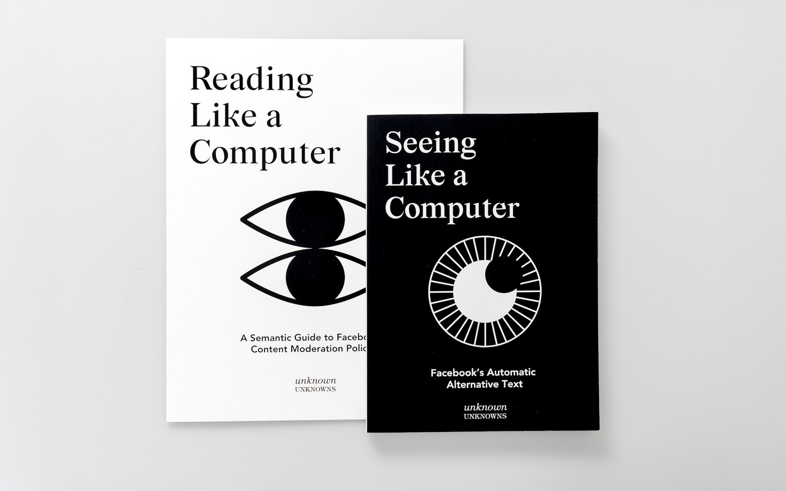 readinglikeacomputer_angiewaller Two books titled Reading Like a Computer and Seeing Like a Computer with eye illustrations on the covers.