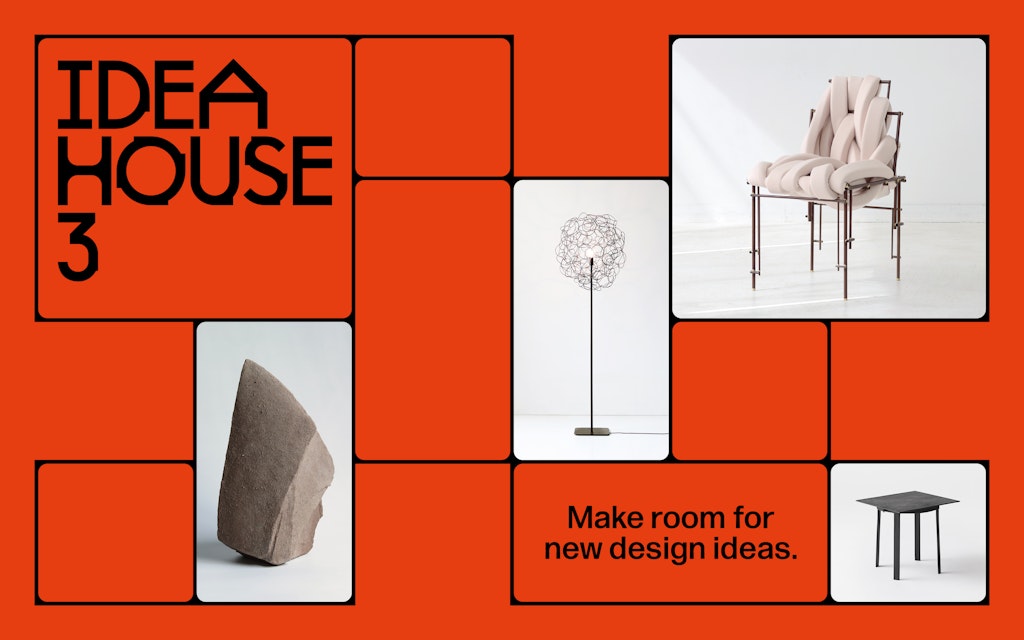 Logo: Idea House 3 with images of furniture.