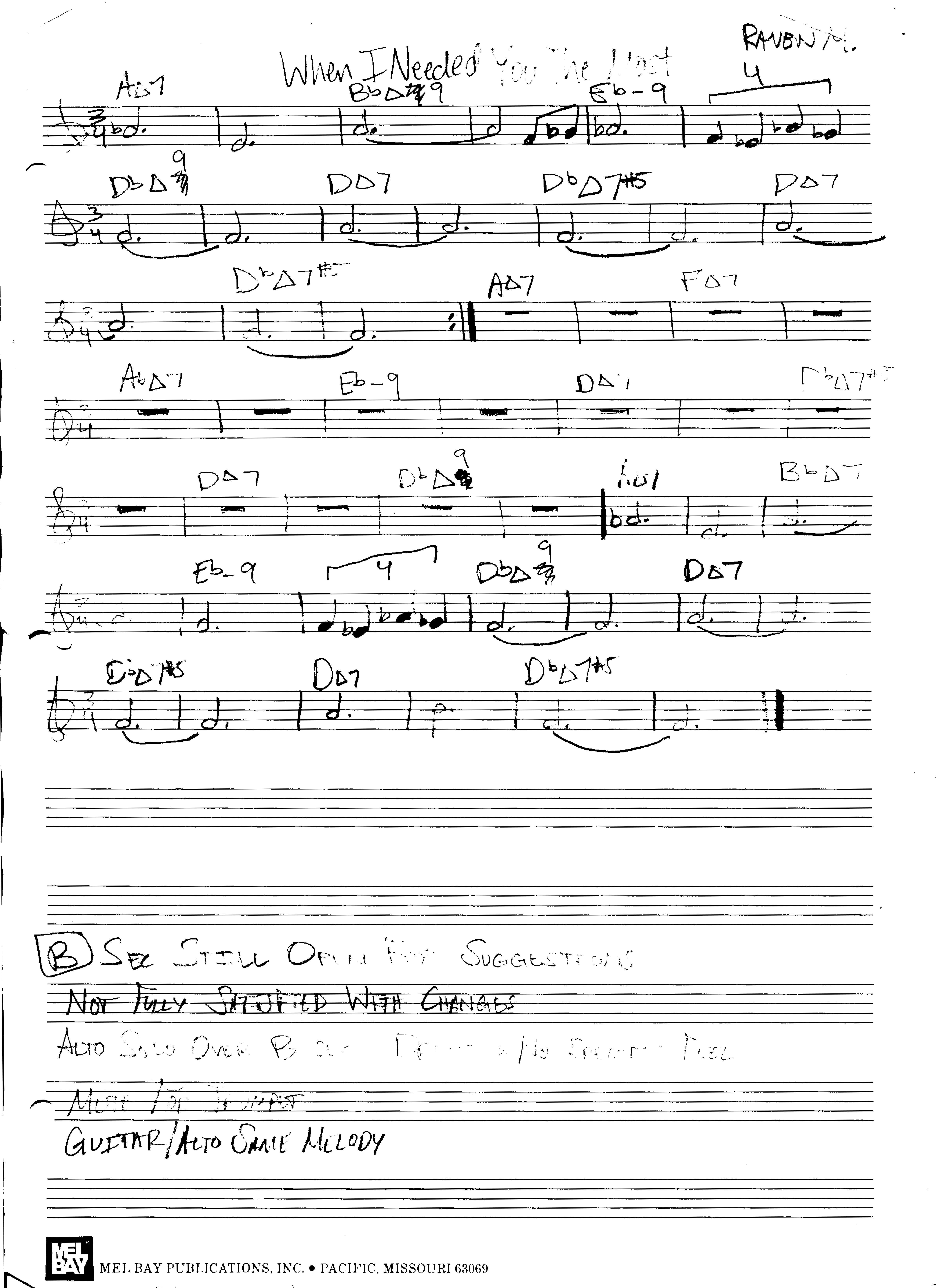 Sheet music