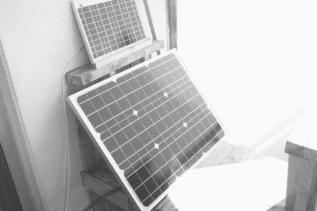 solar panel on porch