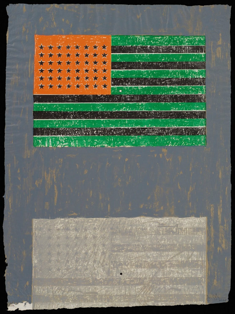 Jasper Johns painting