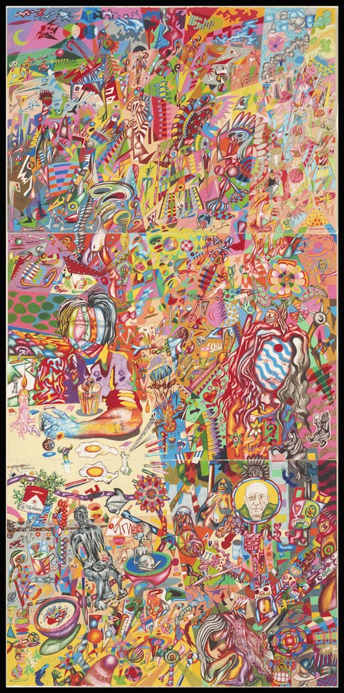 A colorful painting.