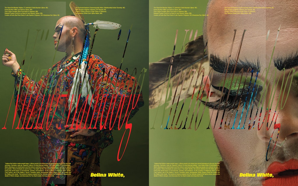 Fashion magazine cover