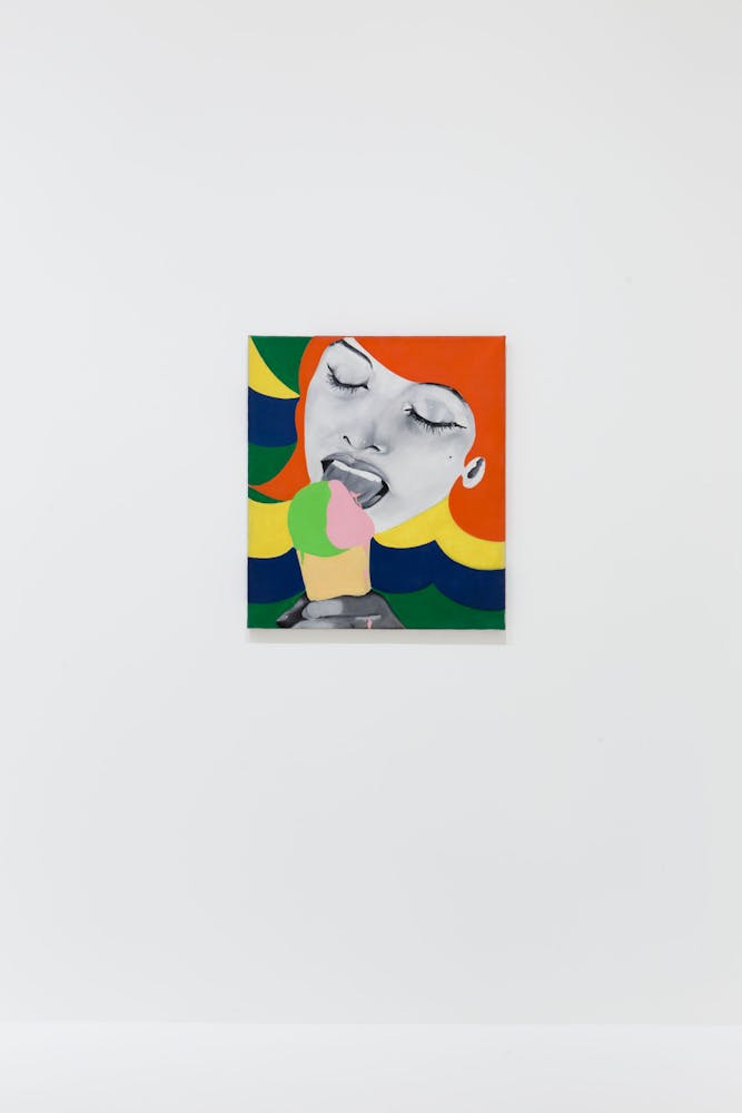 View of the exhibition International Pop, 2015; Evelyne Axell, Ice Cream, 1964
