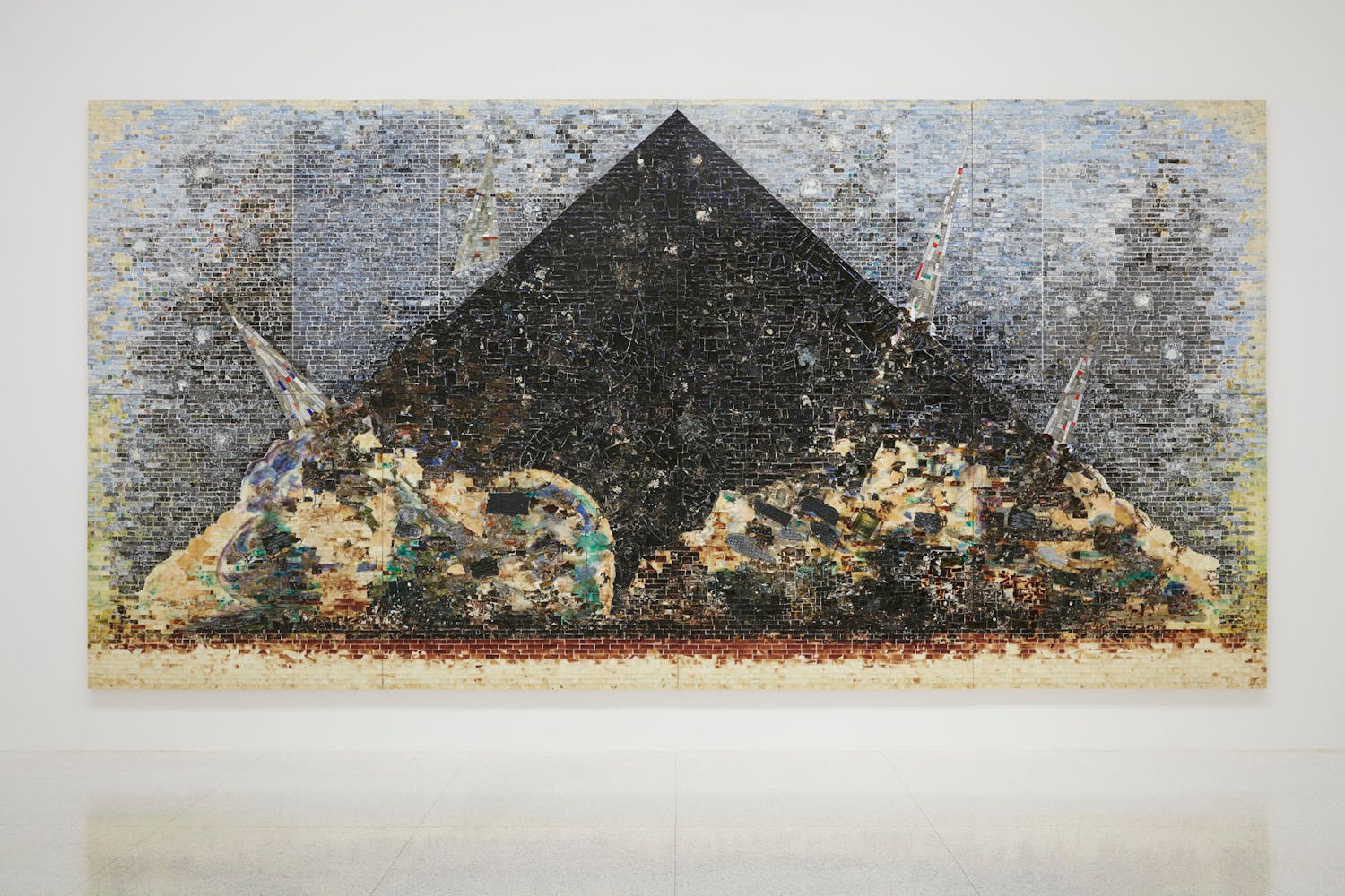 View of the exhibition Jack Whitten: Five Decades of Painting, 2015; Jack Whitten, 9–11–01, 2006