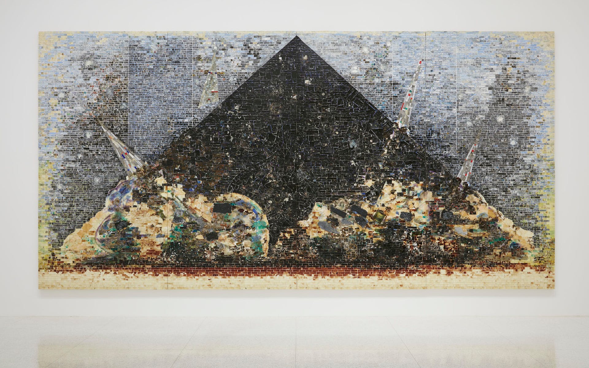 View of the exhibition Jack Whitten: Five Decades of Painting, 2015; Jack Whitten, 9–11–01, 2006