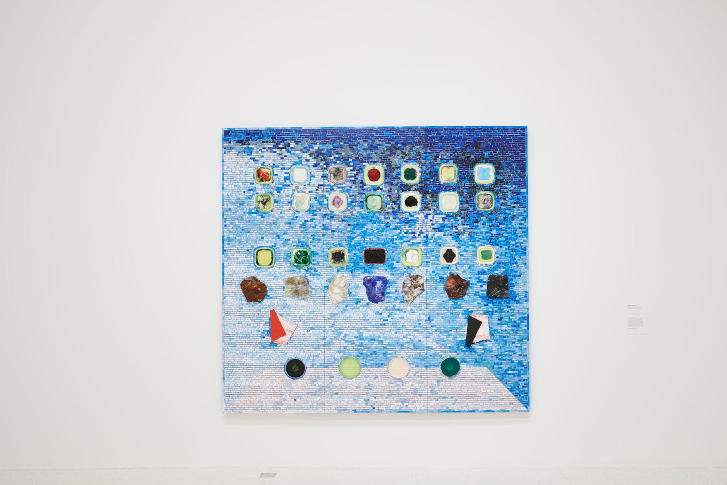 View of the exhibition Jack Whitten: Five Decades of Painting, 2015; Jack Whitten, Apps for Obama, 2011